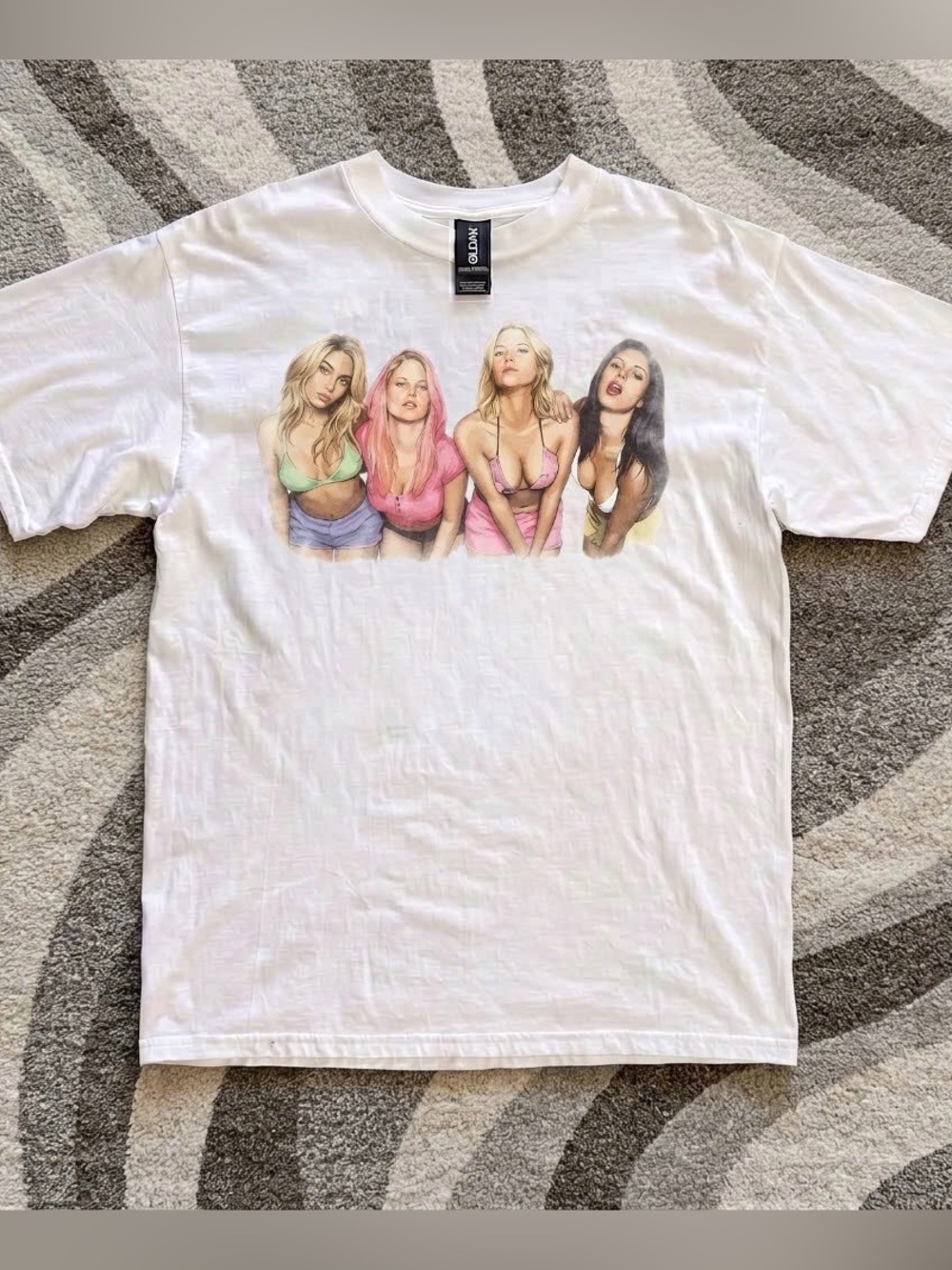 Y2K Graphic Tee White Short Sleeve T-shirt